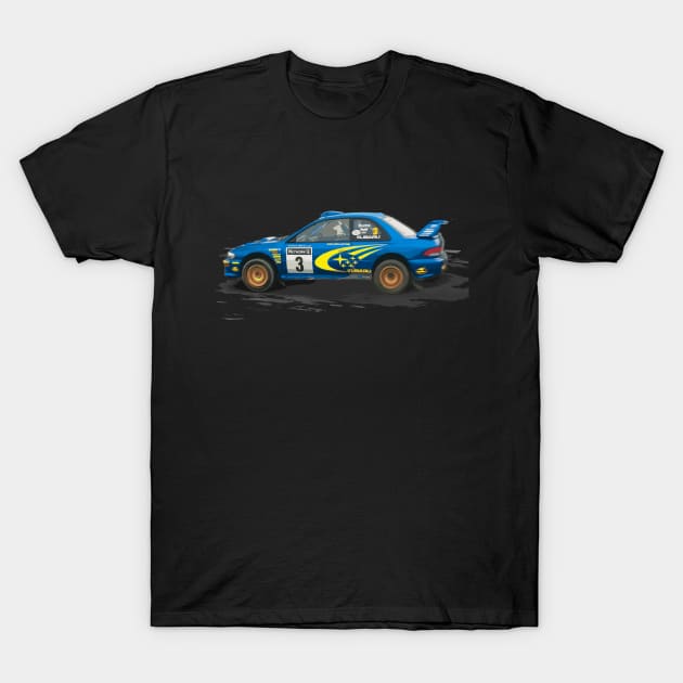 Rally winning Richard Burns S6 WRC GC8 22b Car T-Shirt by cowtown_cowboy